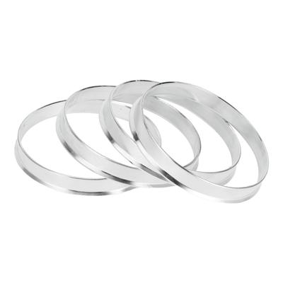 Anéis Centrais de Cubo INFINAUTO 70,1 mm DI para 73,1 mm DE Anéis de Cubo de Roda de Carro Liga de Alumínio 4 peças