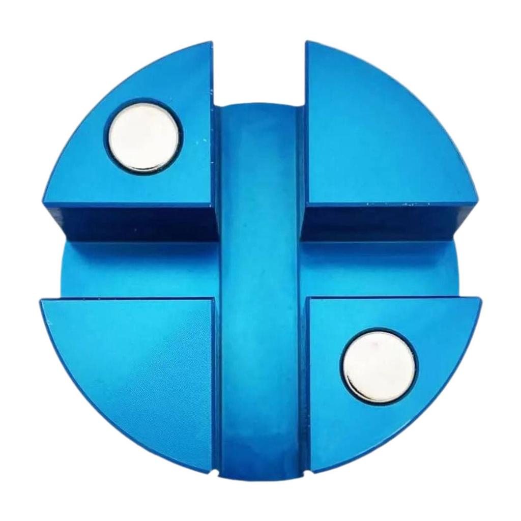Universal Magnetic Slotted Jack Pad Repair Parts Aluminum Alloy Lightweight Accessory Sturdy Dia 2inch Disk Floor Jack Adapter