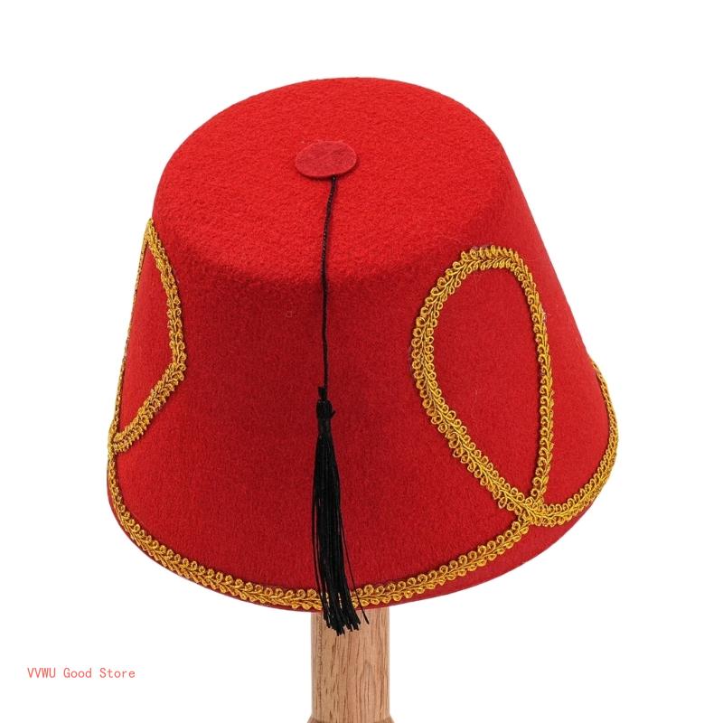 Stylish Turkish Hat Versatile Turkish and Moroccan Fashion Statement Tarboosh Turkish Headwear for Various Occasions