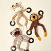 Cute Teething Animal Shaped Plush Dog Toy With Built-In BB Barking Sound, Interactive Dog Bite Play