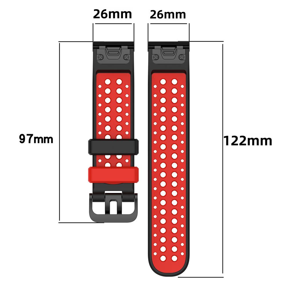 22mm 26mm Marine Silicone QuickFit Sport Strap For Garmin Fenix E 8 8x 7 7X/6 6X PRO/5 5x Puls/Epix Pro/Enduro 3/Tactix 8 7 Band