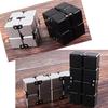 Metal Infinite Cube Stress Relief Toy Effortlessly Spin the Hand-Cranked Top Office Cube Stress Relief Children's Educational Po