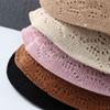 Knitted Hat Spring Basin Pure Color Caps Linen Bucket Hat Korean Style Caps Female Hats Sun Hat