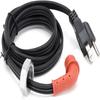 1pc 120V Block Heater Cord With Right-angle Silicone Connector Power Cord Cable For Heavy Duty Heaters Engine Block Heaters