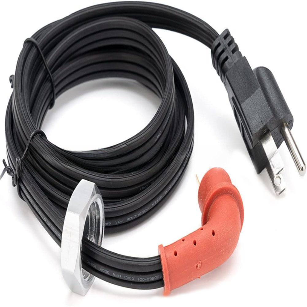 1pc 120V Block Heater Cord With Right-angle Silicone Connector Power Cord Cable For Heavy Duty Heaters Engine Block Heaters