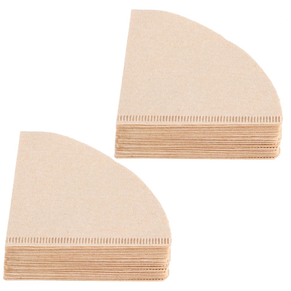 80Pcs ConeShaped Descartável Filtro de Café Papel Gotejamento Cafeteira Acessório para Fazer em Casa