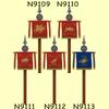 MOC DIY Mittelalterliche Burg Militärisches Schwertriemen Scheide Gürtel Bausteine Krieger Ritter Soldat Figuren Zubehör Steine Spielzeug
