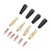 48 Pcs Set Flux Core Gasless Nozzle Kit MIG Welding Gun Accessory KP1939 1 Flux Core Nozzles 0.9mm Tips Gas Diffusers
