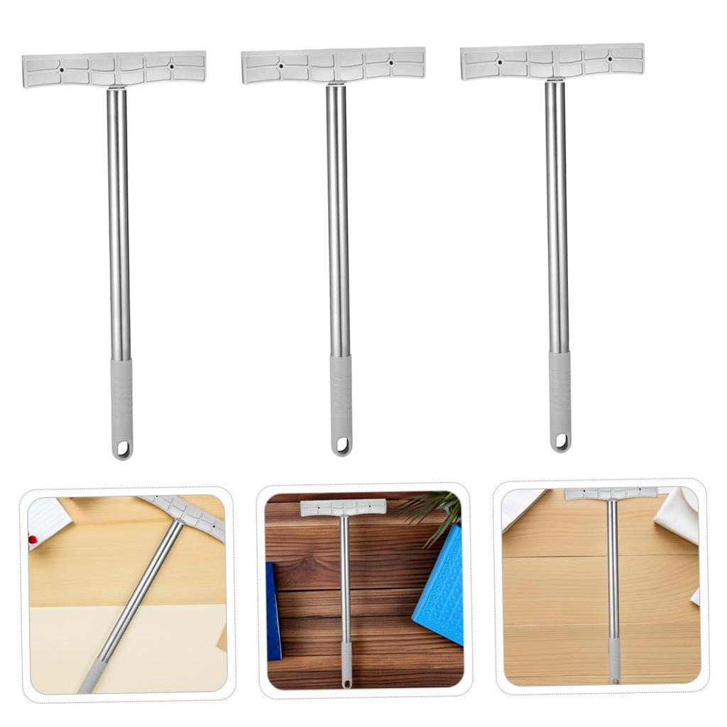 EXCEART 6-teilige Plakatstangen, Willkommens-Metallschilder, Handheld-Schilderstangen, Kunststoff, Silber