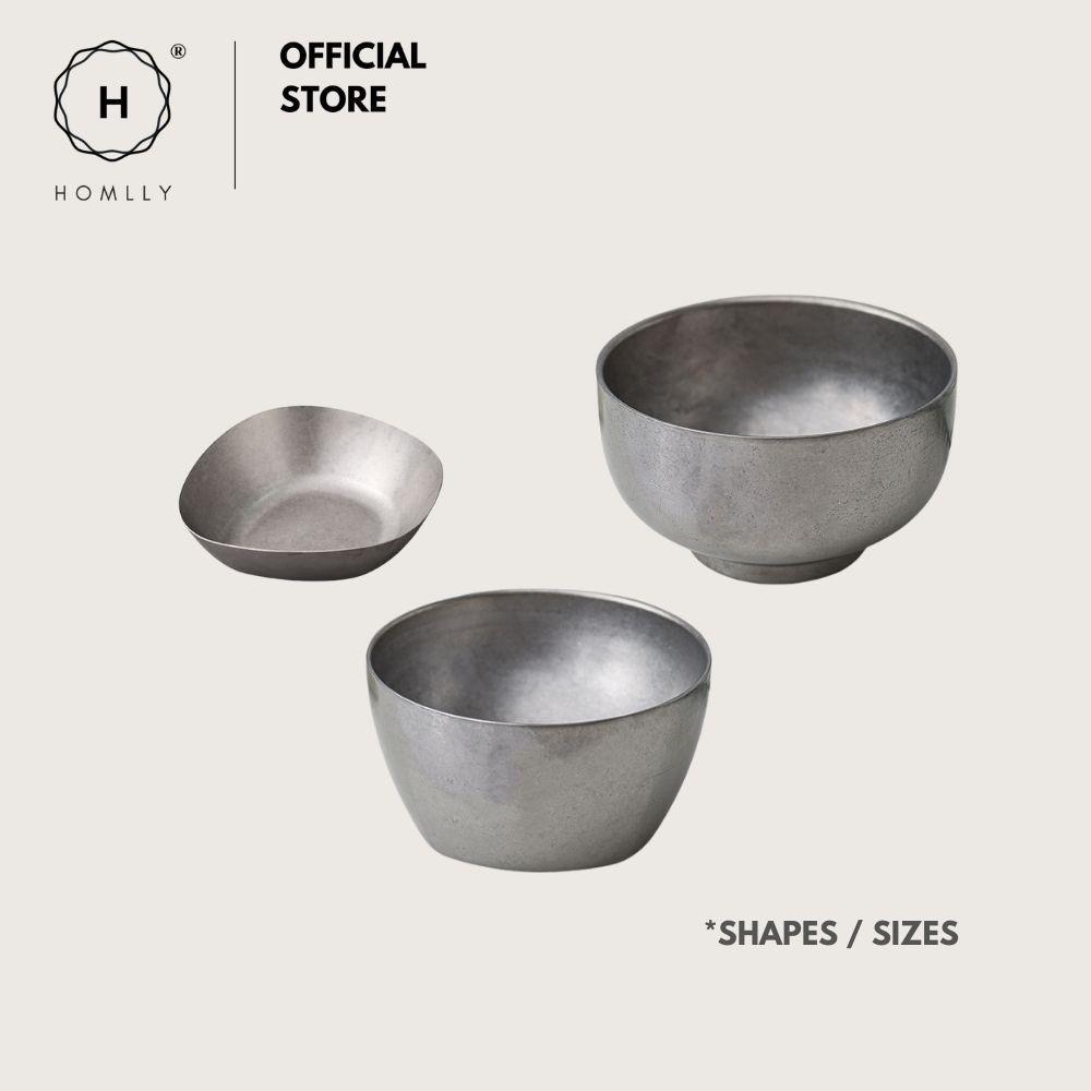 Homlly Tonii Flake Texture 304 Stainless Steel Dinner Salad Soup Bowl (X3PCS)