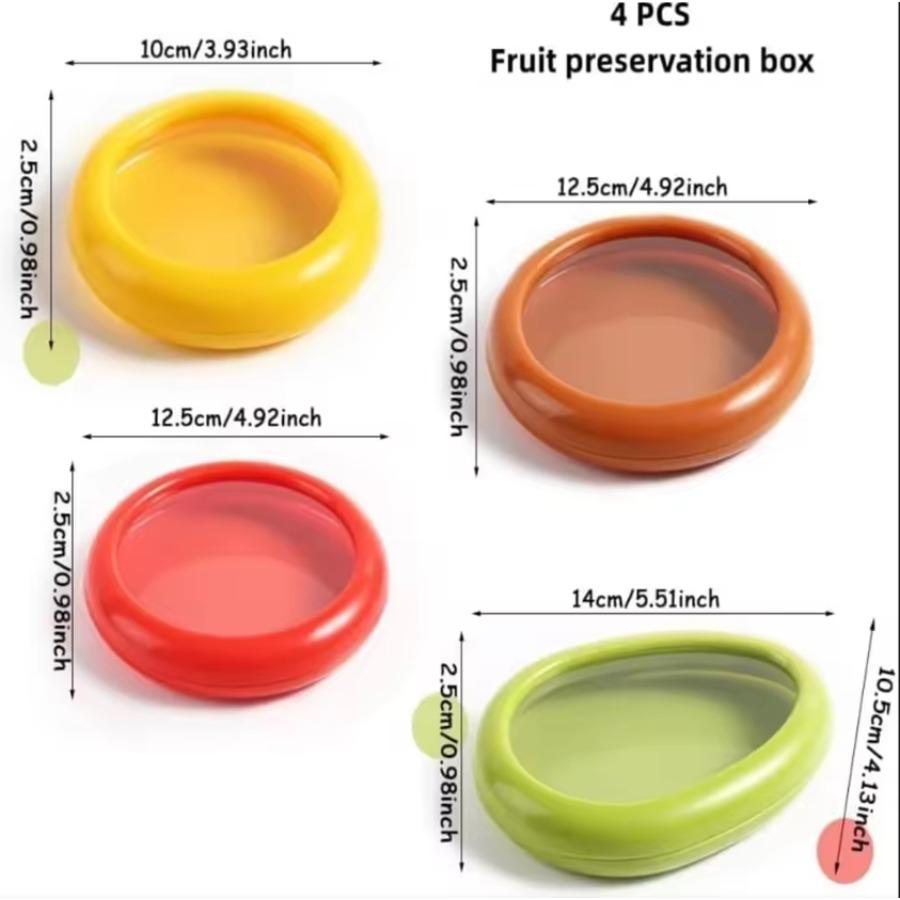 Fruchtkonservierungs-Aufbewahrungsbox Silikonfolie Lebensmittelbox Versiegelt Mini-Kühlschrank zur Aufbewahrung Gemüse Zitrone Frisch