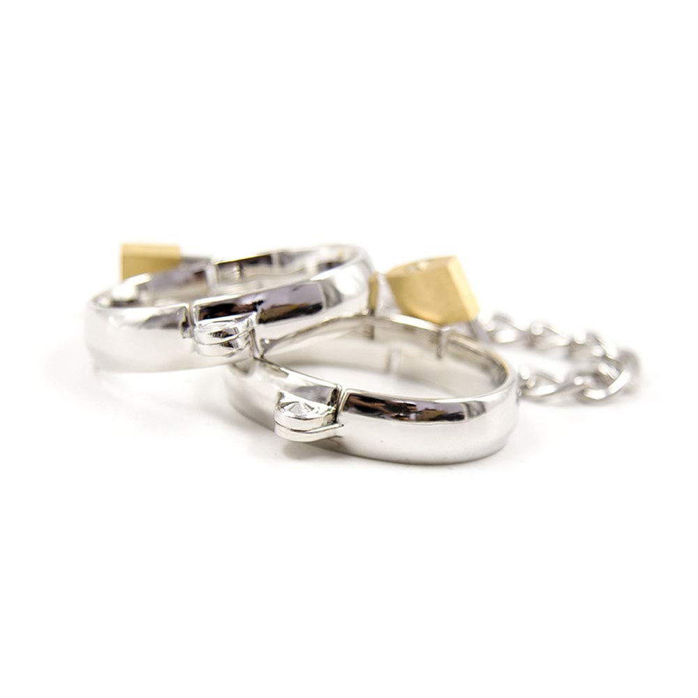 Metal Handcuffs and Leg Cuffs with Unisex Bondage Handcuffs and Leg SM Adult Sex Toys Cuffs Padlock, Restraints, Cuffs, Restraints, Cosplay, Toys,