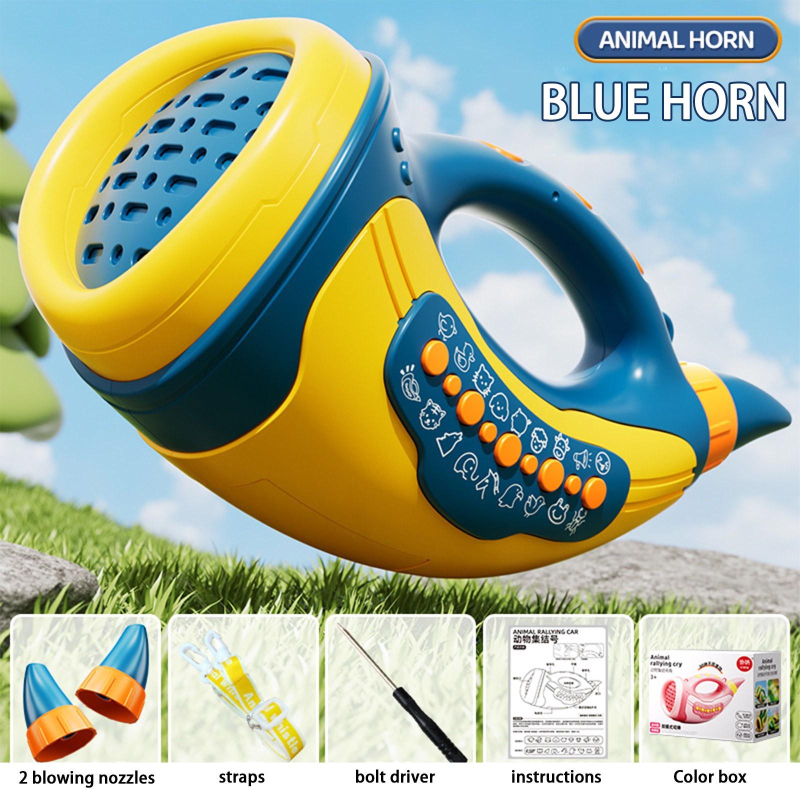 

Outdoor Explore Animal Caller, настоящие звуки животных, игрушки для детей 3-5 6-8 лет, 2 режима, 30 эффектов, игрушки для животных, 5 уровней освещения, вместимость поезда, One Size синий