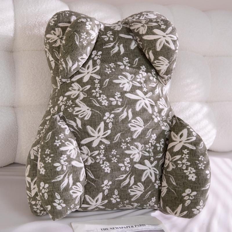 Cushion That Conforms To The Spinal Curve Neck Support Pillow Active Printed and Dyed Fabric Waist Support Mat Convenient To Carry Cushions 1pcs
