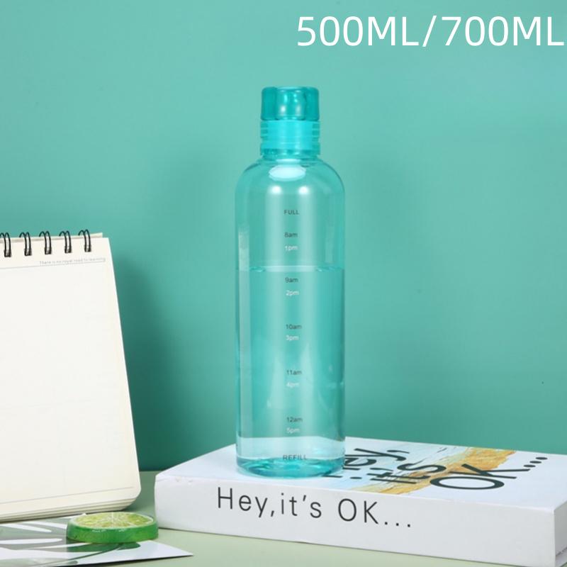 

Glass Water Bottle Large Capacity Multi-function Creative Simple Milk Cup Portable Transparent Outdoor Sports Bottle 500ml зелений