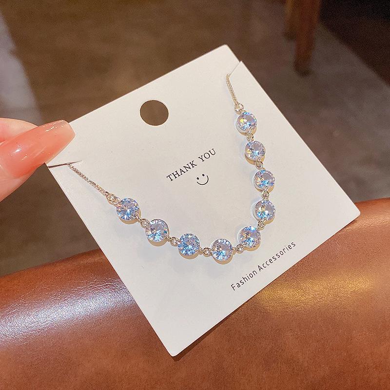 Korean Luxury Crystal Cat's Eye Stone Bracelet - Elegant White Stone Jewelry for Women