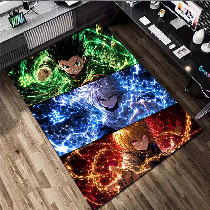 Hunter X Hunter: Bonds Unite Home Carpet Office Decorative Carpet For Living Room Bedroom Door Mat Floor Rug Computer Chair Area Rug