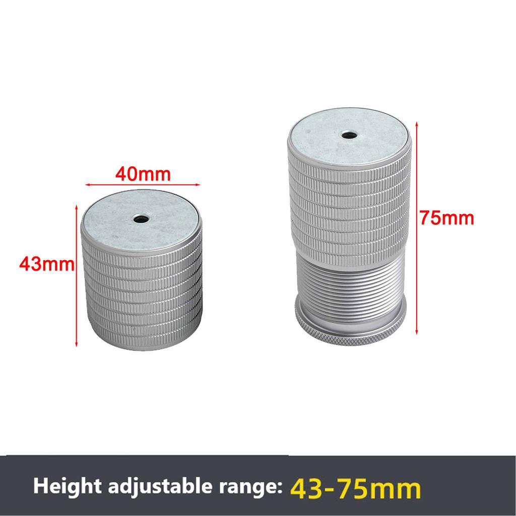 1pc Bed Table Legs Raised Base Aluminum Alloy Silicone Height Increaser Adjustable Bed Risers Furniture Hardware