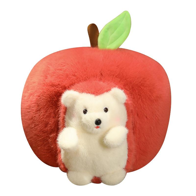 Lalka Jeż Apple Little Hedgehog Pluszowa zabawka Lalka Jeż Zdejmowana Lalka Szmaciana Prezent Urodzinowy