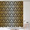 Retro European Pattern Shower Curtain Print Modern Nordic Minimalist Polyster Home Decor Bathroom Curtain with Hooks