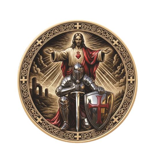 

Святий Ангел-Охоронець Християнська Монетка Випробувань Дизайн Лицаря Молитва Пам ятна Монета Символізм Віри Духовний Подарунок 1pc