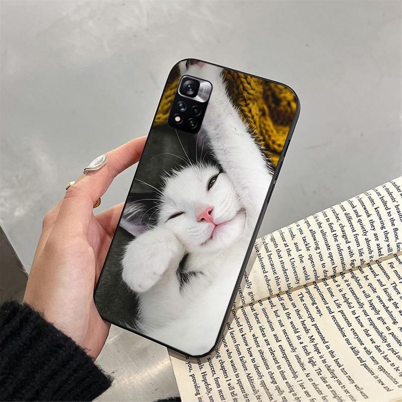 Cute Cat Phone Case For Xiaomi Redmi Note 13 12 Pro 11S 11 10 Pro 10S 12S Redmi 13 14C 10 13C