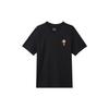 Herren x Space Jam Crossover Rückseite Cartoon-Muster Druck Rundhalsausschnitt Kurzarm Schwarzes T-Shirt DH3826-010