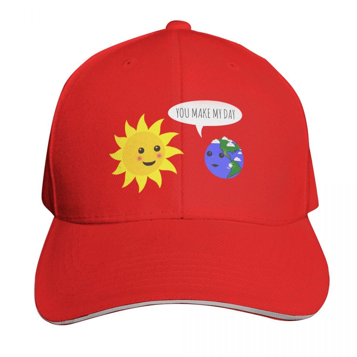 You Make My Day Baseball Cap hiking hat Sun Hat For Children Big Size Hat Luxury Unisex cap Caps Women Unisexs