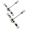 15Pcs Swivels Barrels Rolling Swivels Fishing Tackle Rig Swivels 3 Way Swivels with Glow Beads