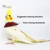 Adjustable Parrot Recovery Collar Anti-Biting Injury Protection Fastener Tape Fixing Bird Collar Pet Bird