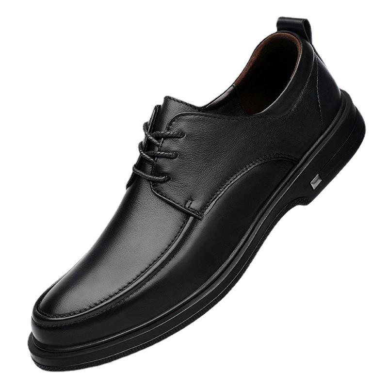 Autumn Leather Men's Shoes 2025 New First-layer Cowhide Polished Business Casual Leather Shoes Men's Autumn and Winter