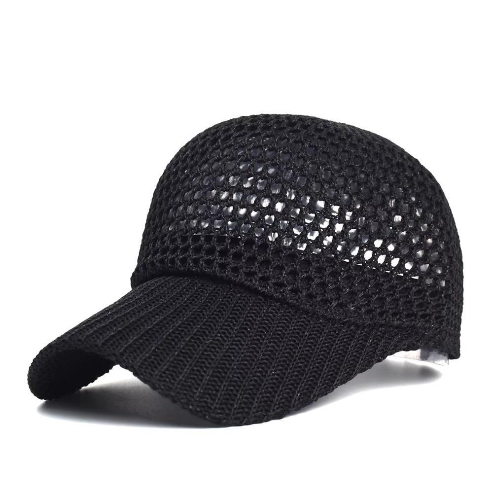 

Polyester Quick-Dry Baseball Cap UV Protection Trucker Cap Fashion Breathable Sun Hat Hiking чёрный