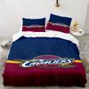 Football Cavaliers Logo Bedding Set 3pcs, High Quality Bedding Set Including 1pc Duvet Cover And 2pcs Pillowcases for Bedroom, Dormitory Gift
