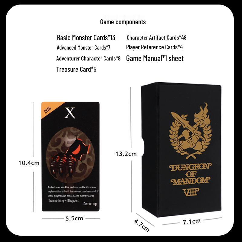 Dungeon Eight Warriors: Bilingual Tabletop Card Game (2-4 Players) - Casual Party Fun by Oink Games