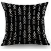 SSOIU White Dog Paw Footprint Icon Isolated On Black Background Decoration Farmhouse Decor Cotton Linen Home Decorative Throw Pillow Case Cushion
