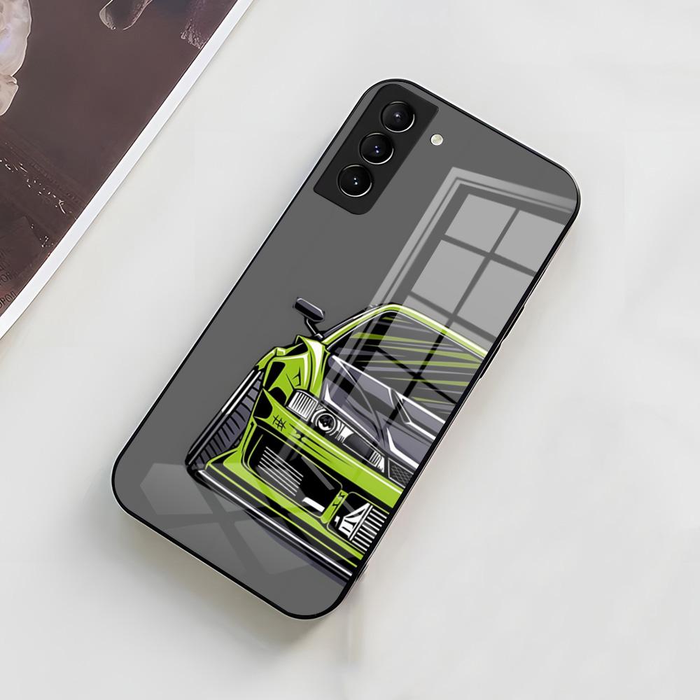 

Japanese JDM Drift Car Phone Case For Samsung A56 A36 A26 A16 A15 A25 A35 A55 A14 A34 A24 A54 Glass Case Samsung A25