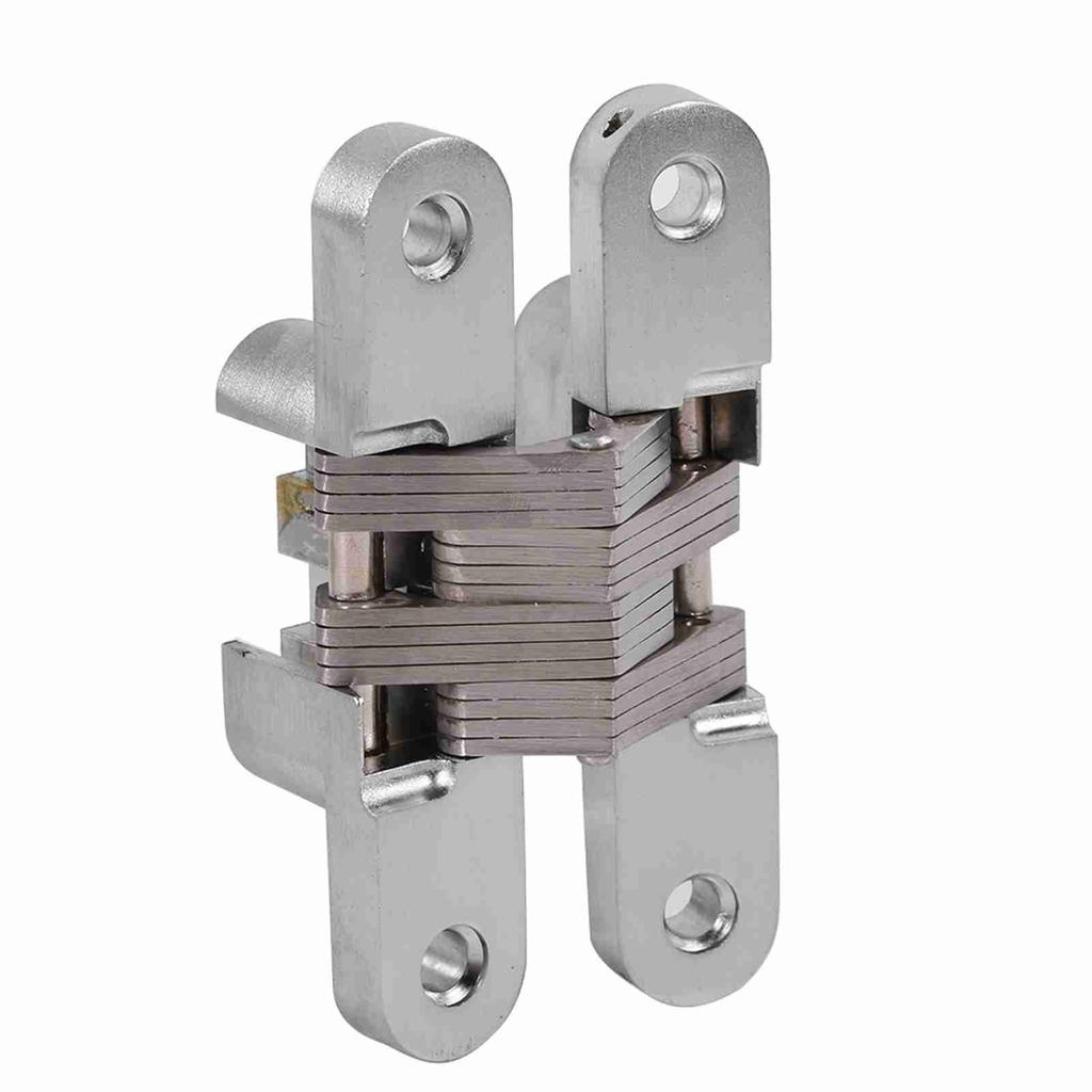180 Degree Zinc Alloy Invisible Folding Door Cross Hidden Hinges 43.7mm 60.4mm  68.8mm 94mm