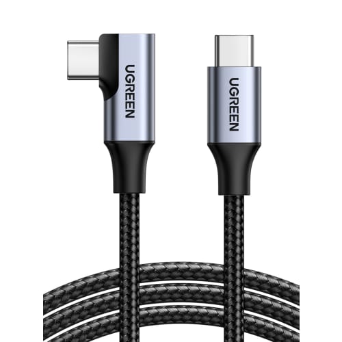 

Кабель USB C в форме буквы L UGREEN с видеовыходом [100 Вт/5 А, быстрая зарядка, USB3.1, совместимый с PD, 4K/60 Гц, 1 м], кабель типа C, 5 Гбит/с, код передачи данных, совместимый с iPhone