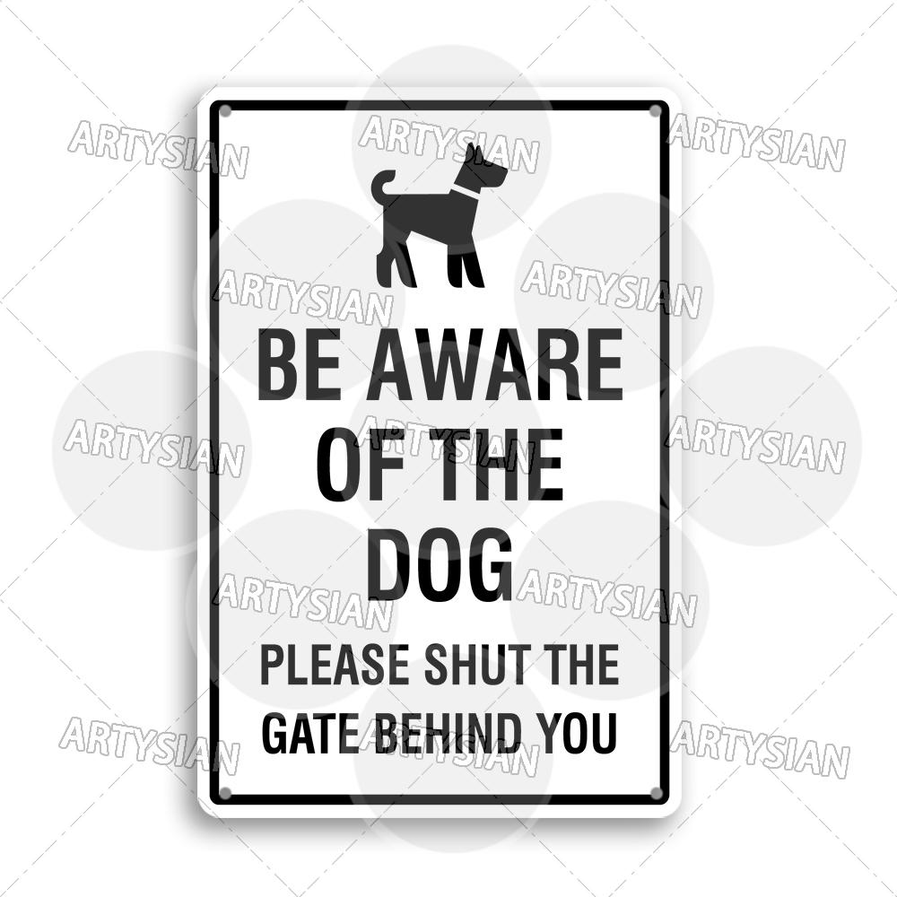 Beware of Dog Warning Metal Sign No Dogs Allowed Do Not Leave Dog Pet safety Dog Friendly Café Guide Dods Welcome Plaque