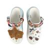 Crocs Crush Clog EVA Berry Jumping Bean Decorative Buckle Hand-painted Graffiti Casual Fashion Versatile Clogs Unisex White