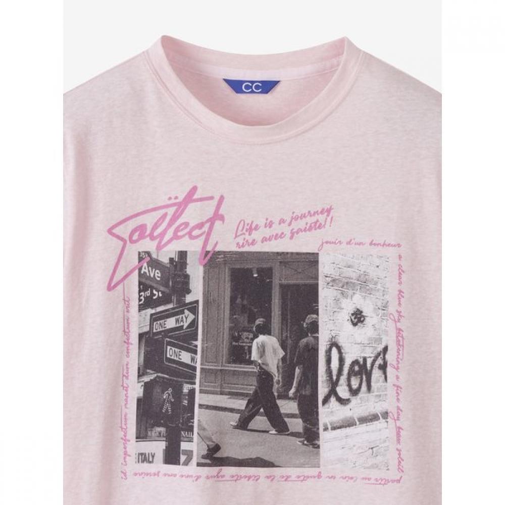 Cc CollecT CoTTon Blend VinTage Graphic T shirT C252psm334