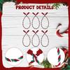 6 Pieces Christmas Garland Ties Home Decor Festive Convenience Flexible Banister Ties Christmas Garland Twist Ties for Stairway