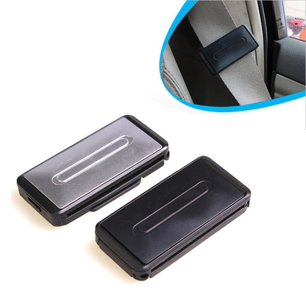 2 Pack Car Seat Belt Adjuster Clip Stop Buckle For Comfort And Safety