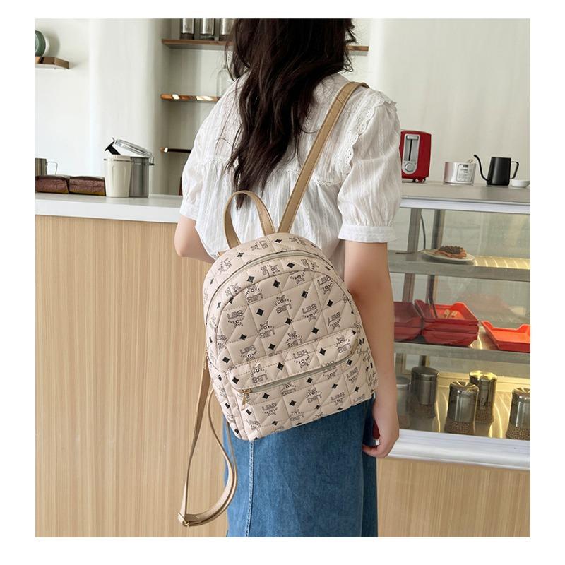 Broderad Ryggsäck Vintage Studentryggsäck Mode Stor Kapacitet Damryggsäck