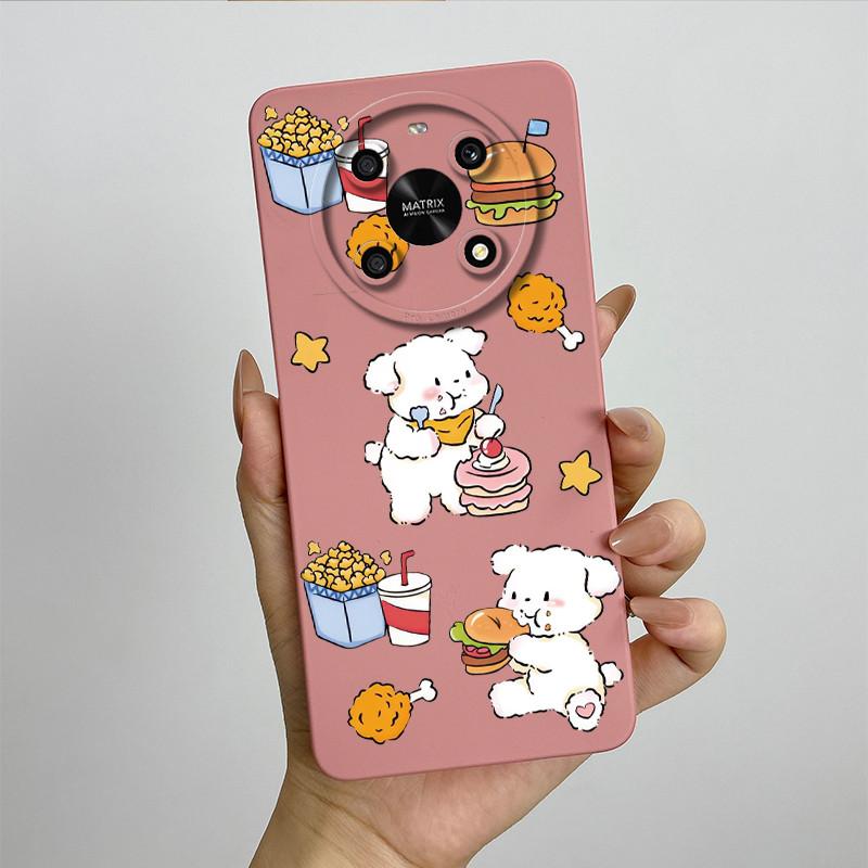 For Honor X9 4G 5G / Magic 4 Lite 4G 5G Phone Case ANY-NX1 LX1 LX2 LX3 Soft Silicone Sweet Painted Cover Cute Printed Casing