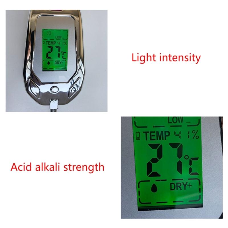Professional Soil Test Device 5 Functions in 1 Soil Examination Device ABS Perfect for Agriculture & Horticulture