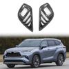 1 Pair Fog Light Cover Foglight Bezel Decoration Frame Car ABS Carbon Fiber For Toyota Highlander