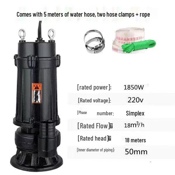 220V Septic & Irrigation Pump: High-Head Sewage & Drainage Solution