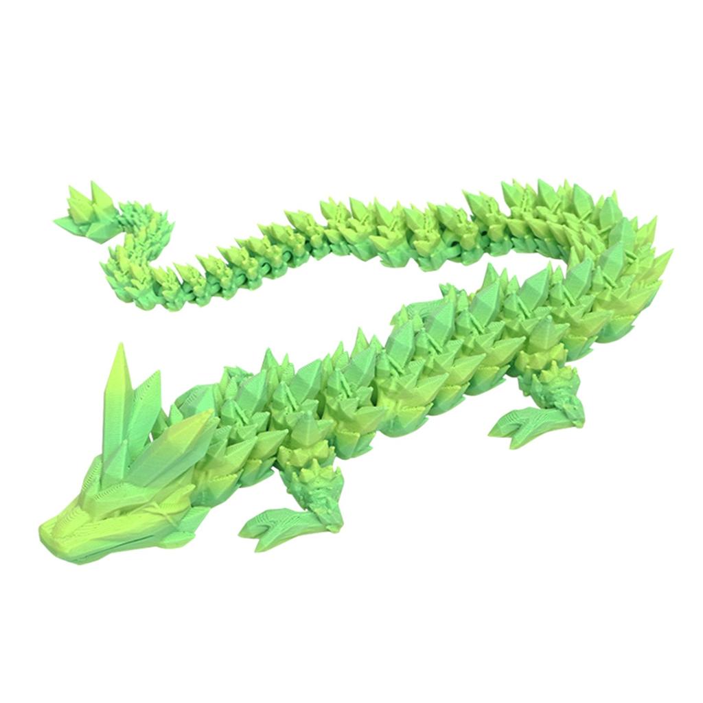 3D Printed Dragon Ornament With Movable Joints, Creative Dragon Toy Gift