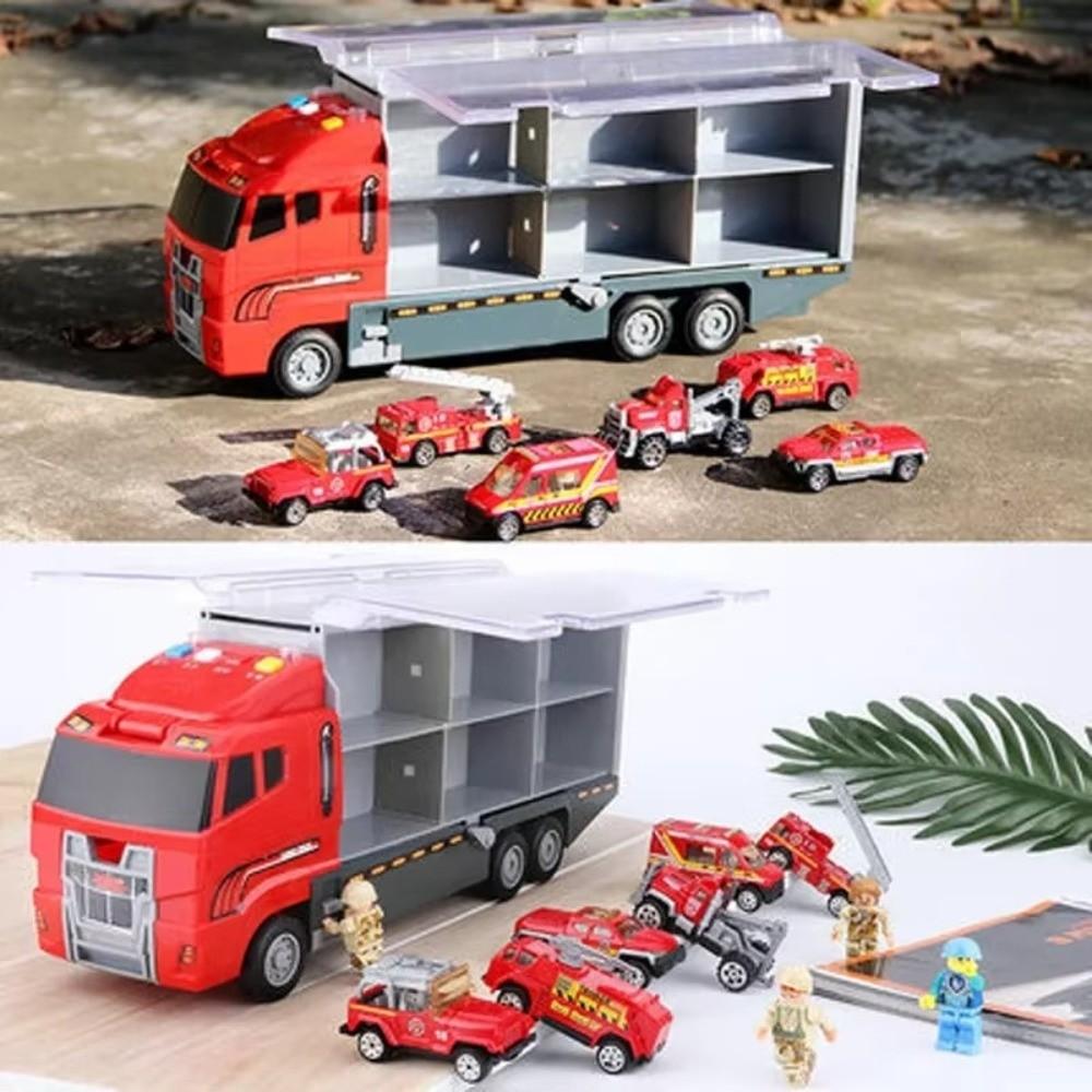 Die-cast Construction Storage Container Truck Model Simulation Children's Car Toy  Gift